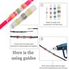 Yellow 100PCS Solder Sleeve Heat Shrink Tube Terminal Connector 12-10AW