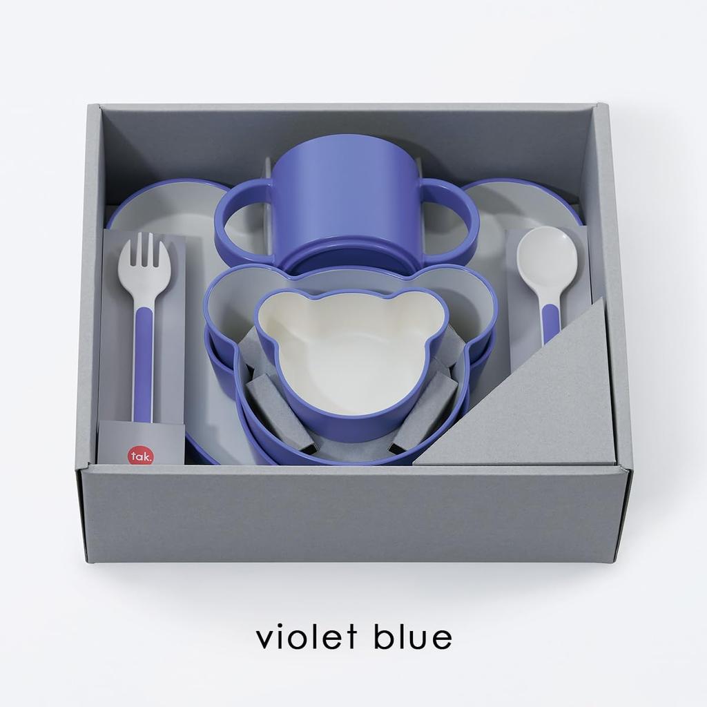 Tak (Tack) KIDS DISH Gift Box Bear Lucky 7 Kids Dish Gift Box Bear Lucky Seven Peach JTN-1030-PC