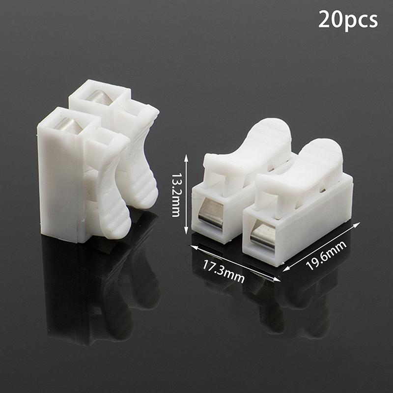 20 buc Conector rapid pentru cablu fără lipire 1P 2P 3P Bloc terminal fără șuruburi Clemă cu arc