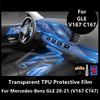Pour Mercedes-Benz GLE/GLS 20-21 V167 C167 X167 Console Centrale Intérieure de Voiture Film Protecteur Transparent en TPU Anti-rayures