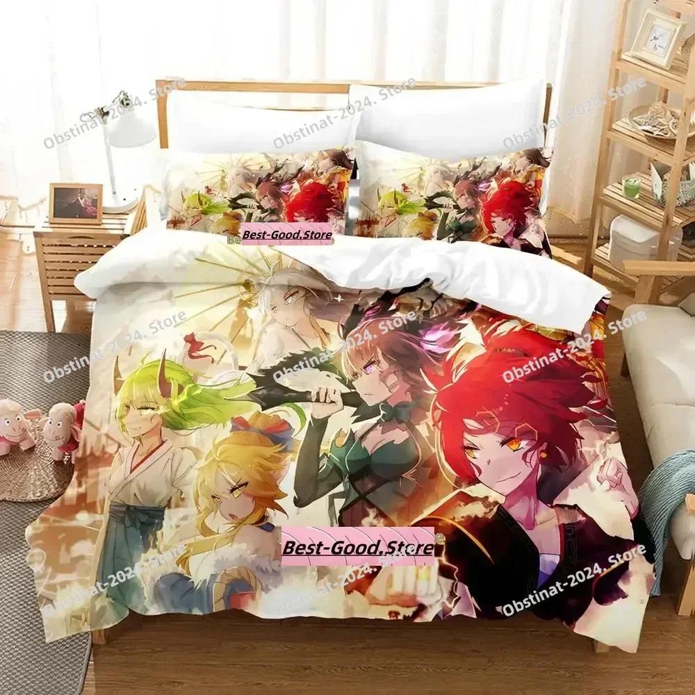 New Pixiv Fantasia T Bedding Set Single Twin Printed Bed Set With Pillowcase Bed Duvet Cover Single Double Queen Super King Size