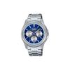 50m Waterproof Depth Quartz Steel Strap Men's Watch Blue Dial MTP-1375D-2A1V