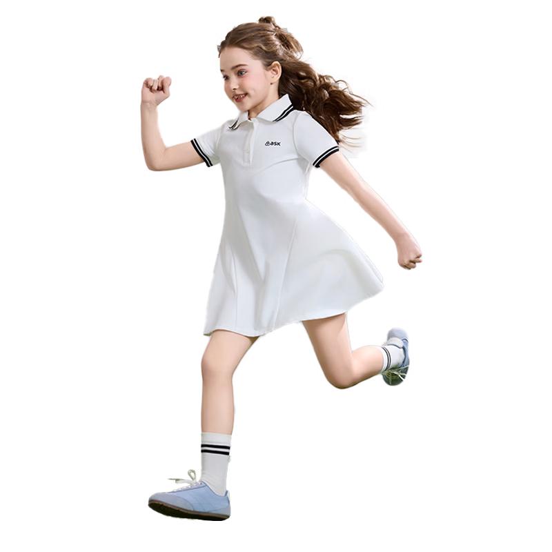 ASK JUNIOR Girls Cool-Feel Sun Protection Polo Dress 170