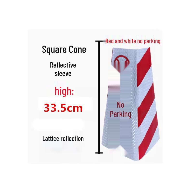 

Red and White Reflective Emergency Traffic Cone Cover