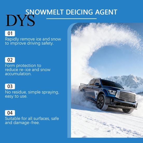 Winter Car Snow Melt Windshield De-Icer Spray, 100ml Window Melting Agent for Auto Glass Mirrors Emergency Driving Supplies And Metal Surfaces,