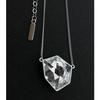 Korean Minimalist Geometric Crystal Earrings & Necklace Set with Adjustable Ring