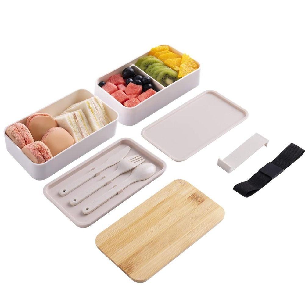 1550ml Lunch  Containers Stackable Salad Box Multifunctional Japanese-style Lunch Boxes  Student