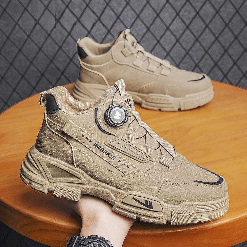 Men's shoes Martin boots summer new high-top outdoor tooling shoes hiking shoes men's sports boots