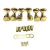 Set of 6 Guitar String Knobs Suitable for Acoustic and Electric Guitars Featuring Metal Designd and Easy Installation