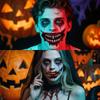 Long-lasting Zombie Cosplay Props Waterproof Bloody Makeup Tattoo Sticker  Festival Carnival