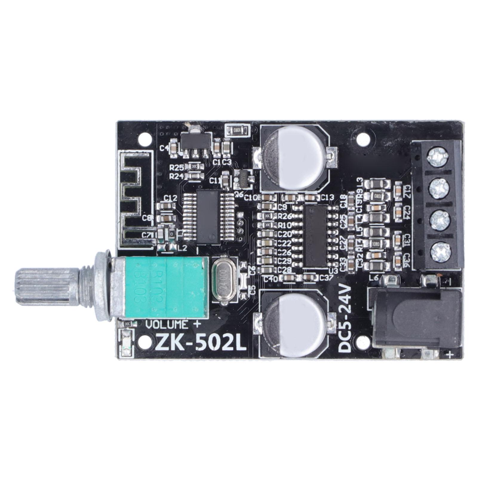 

ZK‑502L Bluetooth Power Amplifier Board Stereo Digital Audio Amplifier Module for DIY Speakers