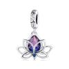 WOSTU Hot Selling Copper DIY Charms Heart Bead White Gold Plated Bird Pet Lotus Pendant Fit Original Bracelet Neckalce Wholesale
