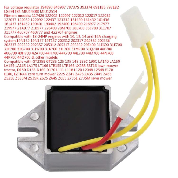 Voltage Regulator Rectifier for 31M700 31Q700 12200 122002 122052