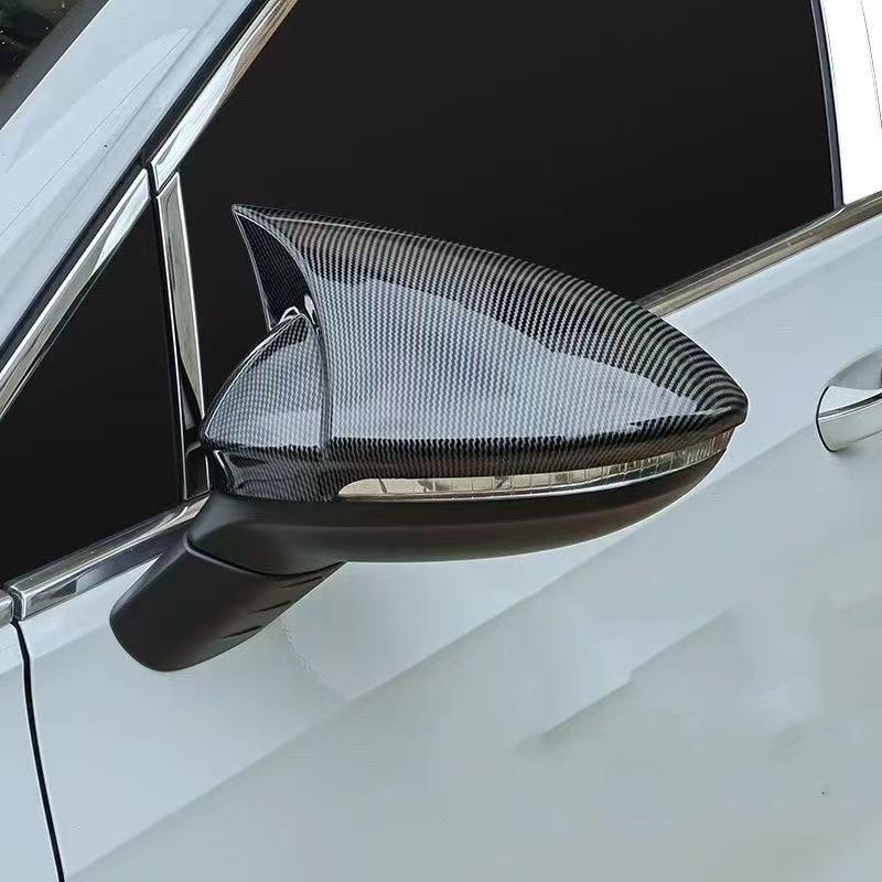 Car Styling For VW Volkswagen Golf 8 MK8 GTE GTD GTI R-Line ~ Side Rearview Mirror Cover Cap Trim With Horn Accessory