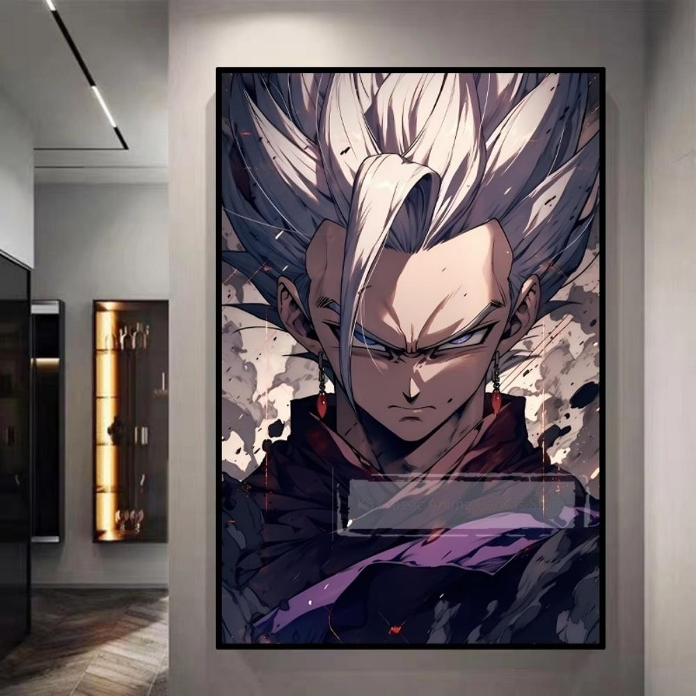 Dragon Ball Starry Night Tapestry Sun Wukong Super Saiyan Anime Hanging with Gokus Kamehameha Ideal for Otaku Bedroom Decor