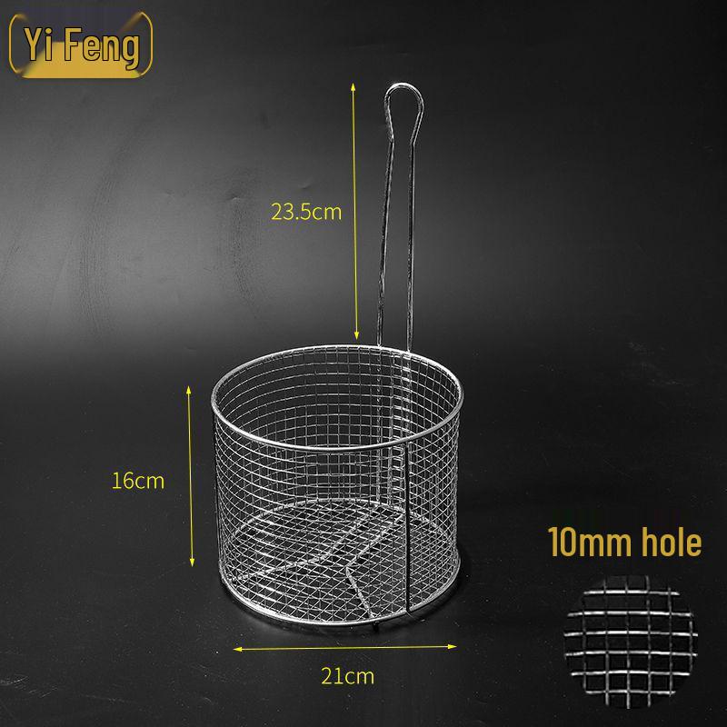 304 Stainless Steel Frying Basket for Electric Fryer - Oil Control, Thickened Design for Frying Skewers and French Fries