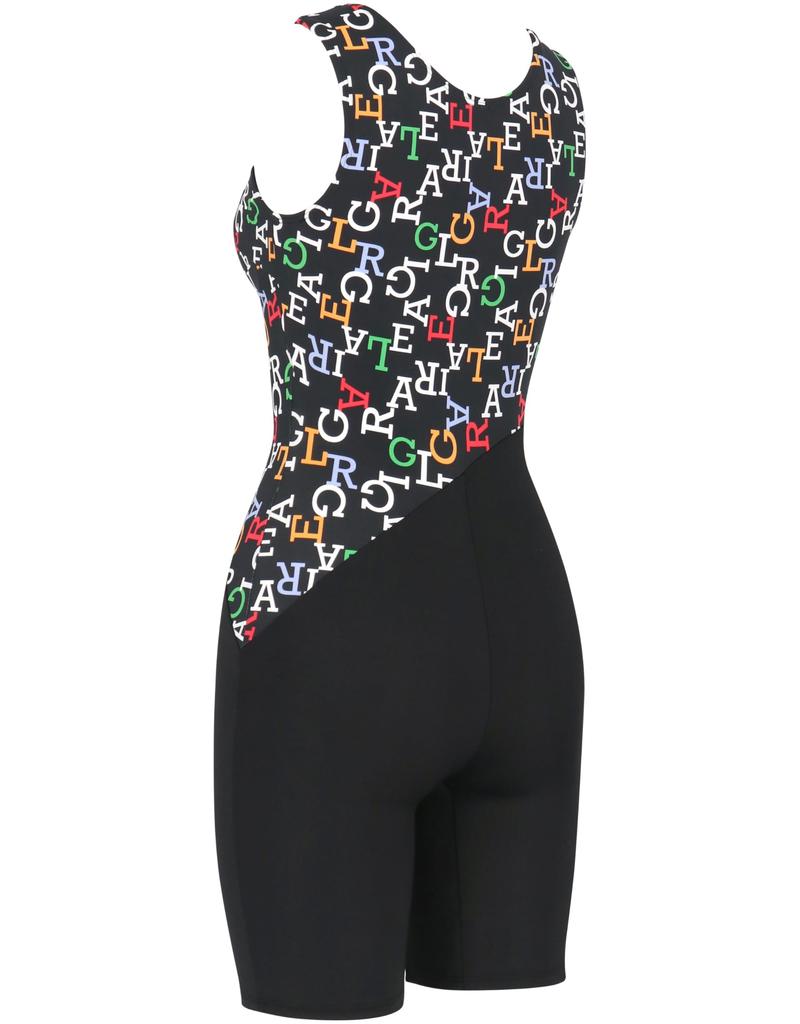 Wacoal Swim Wear Back-Shaping Swimsuit, All-in-One, Flattens Back, Covers Back, Fits up to Q Size, Plus Size SWR424 BS 15L