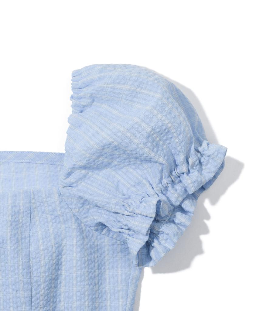 YOUHEE Puff Sleeve Blouse_Light Blue