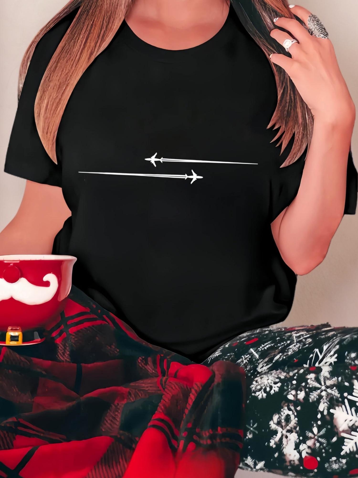 Airplane Graphic T-shirt XXL