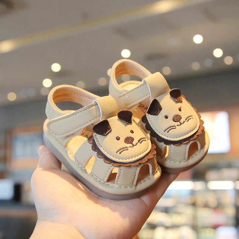 

Sandalias Fashion Baby Sound Shoes Summer New Kids Sandals Comfort Non Slip Boys Beach Shoes Cute Versatile Girls Sandals 21
