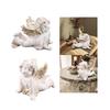 Baby-Engelsstatue Ornament Geschenk Flügel Putte Figur Harzskulptur für Tischplatte Foto Requisite Schrank Innen Außen Wohnzimmer