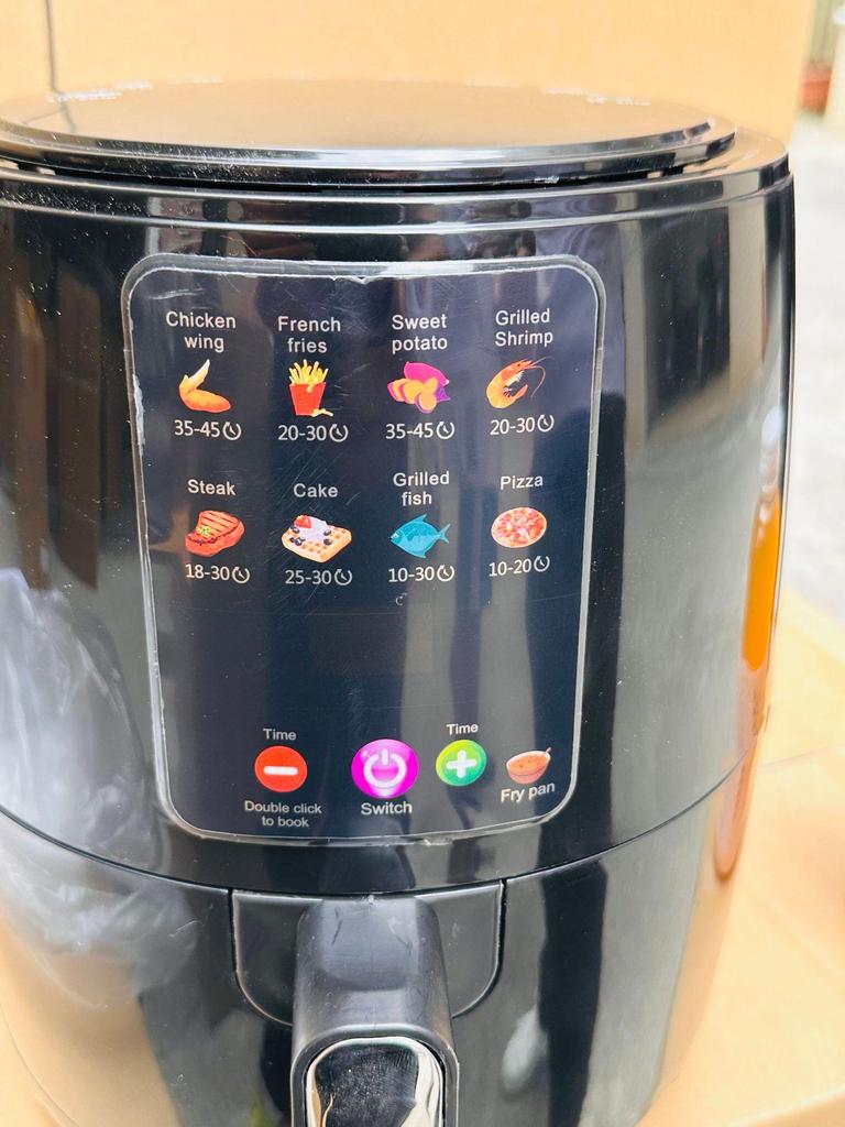6L Smart Air Fryer with Visual Touchscreen - Large Capacity Automatic Electric Fryer & Oven for French Fries