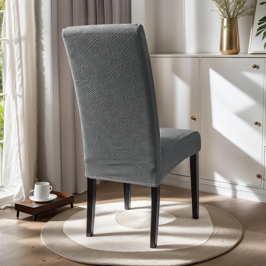 Integrated Chair Cover Thickened Jacquard Restaurant Dining Chair Cover Household Waterproof Elastic Chair Cover