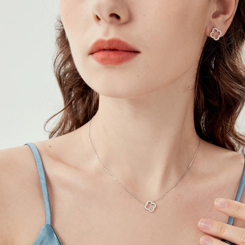 Clover Jewelry Set Women Necklace Bracelet Earrings Ring Ins Style Luxury Minimalist 2025