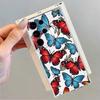 Phone Cover Case for Samsung Galaxy S26 S25 Edge Note 20 Ultra 10 S24 S22 FE S21 S20 Plus S23 Ultra Retro Butterfly Flower