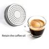Stainless Steel 58mm E61 Brewing Head Filter Screen With Silicone Seal Rings For Home Baristas Improved Coffee Flavor