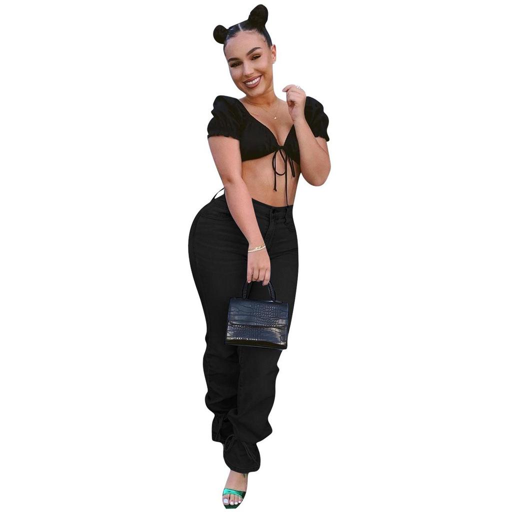 FE011 Women's European-American Casual Fashion Jeans
