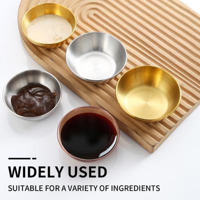 Piatto per salsa in argento per uso alimentare senza Bpa, riutilizzabile, impilabile, contenitore per salsa, ciotola per servire antipasti, cucina
