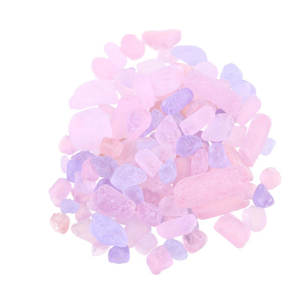1Pack Fish Tank Decoration Natural Crystal Pebbles Amber Color About 500G Polished Tumbled Stones for Aquariums Flowerpot Gravel