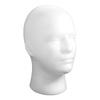 Shopping Mall Closet Holder White Foam Head Model Stable Base Hat Cap Male Mannequin Head Glasses Headset Display Stand Rack