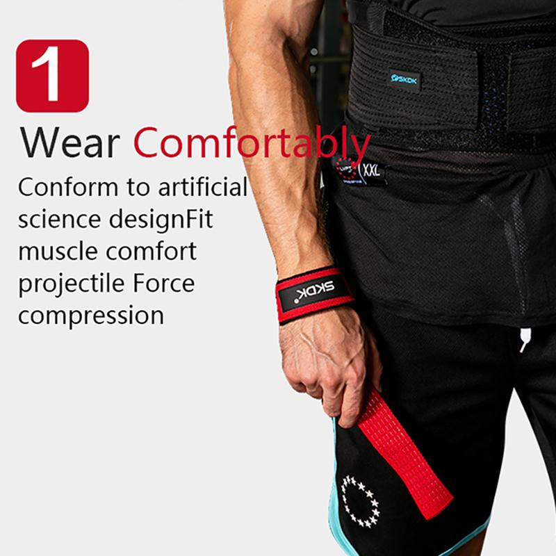 Weightlifting Wrist Straps Strength Training Adjustable Size Non-slip Gym Fitness Lifting Strap Wrist Support Athletic Grip Band