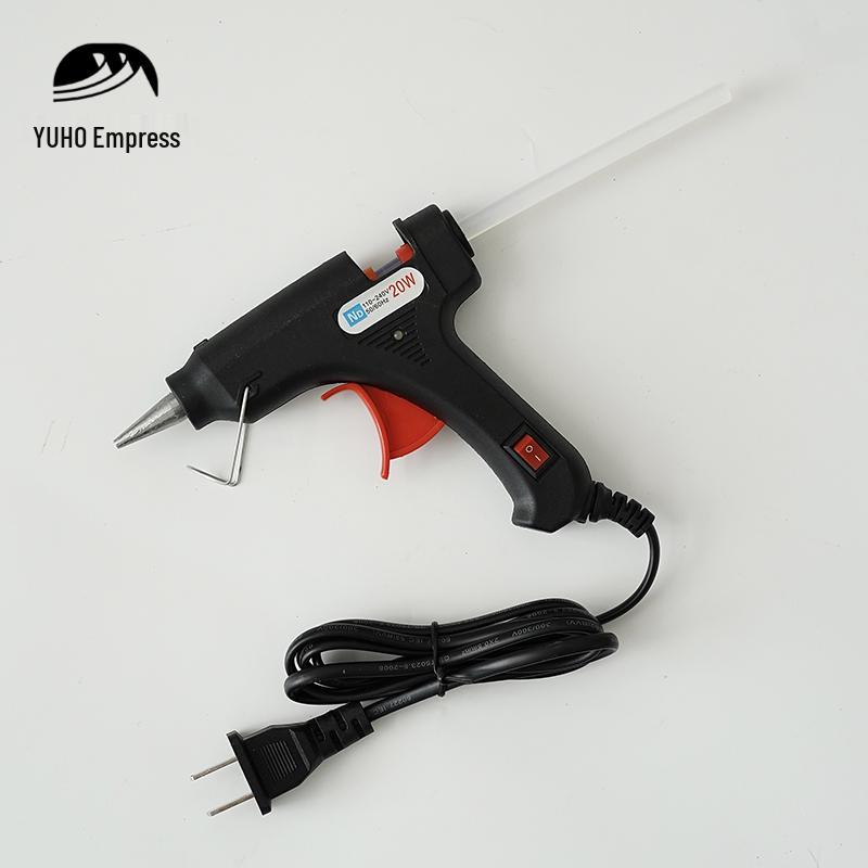 Yuhou Hot Melt Glue Gun with Sticks for DIY Flower Crafting - 20/25/40W