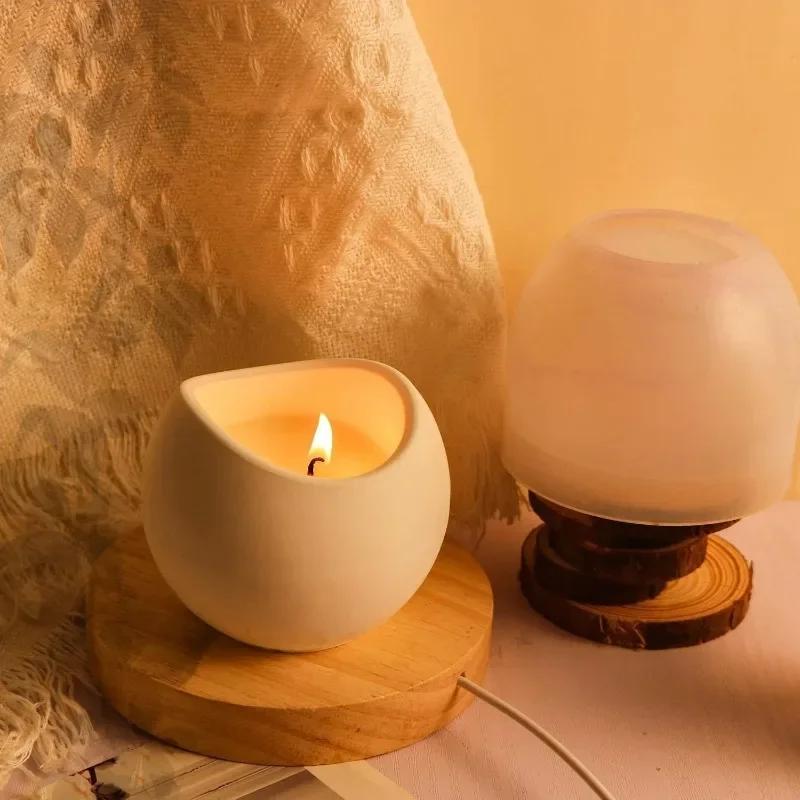 Gypsum Candle Cup Creative Handmade Silicone Mold DIY Aromatherapy Candle Jar Concrete Container Wax Cup Cement Flower Pot Molds