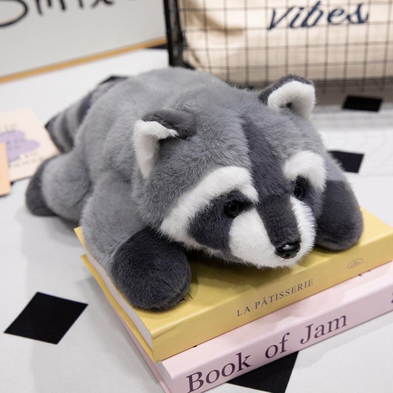 45-65cm Super Cute Fox Raccoon Plush Toy Stuffed Animals Soft Fluffly Plushies Dolls Pillow Kids Toys Gift for Boys Girls Decor