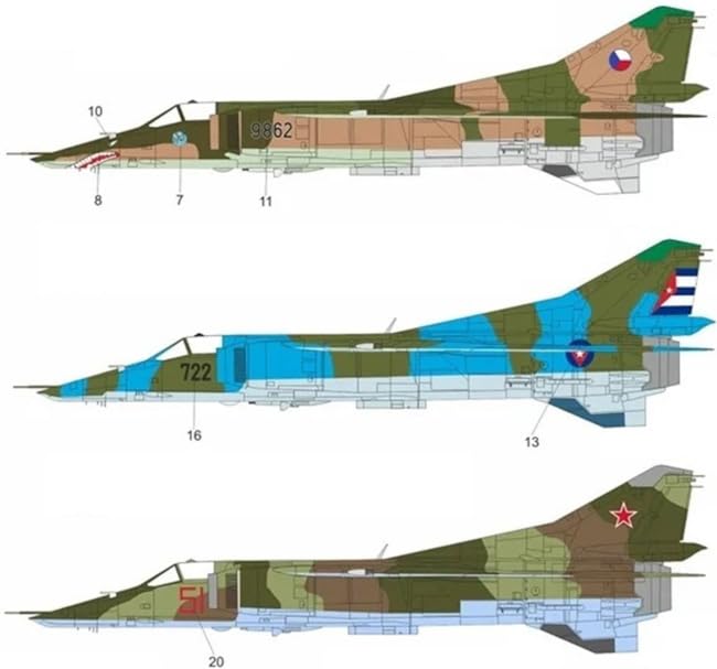 KP Model Kit Plastic Model Kit KPMH7216 1/72 MiG-23BN Hi-Tech (Airplane)