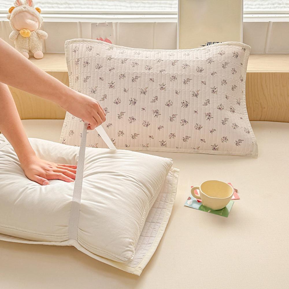 Cartoon Printing Pillow Cover Double-Layer Pillow Insert Protector Cute Cushion Cover Bed Room