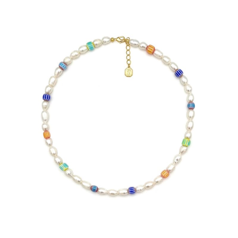 

TANI by MINETANI Rainbow Ceramic Necklace 60cm