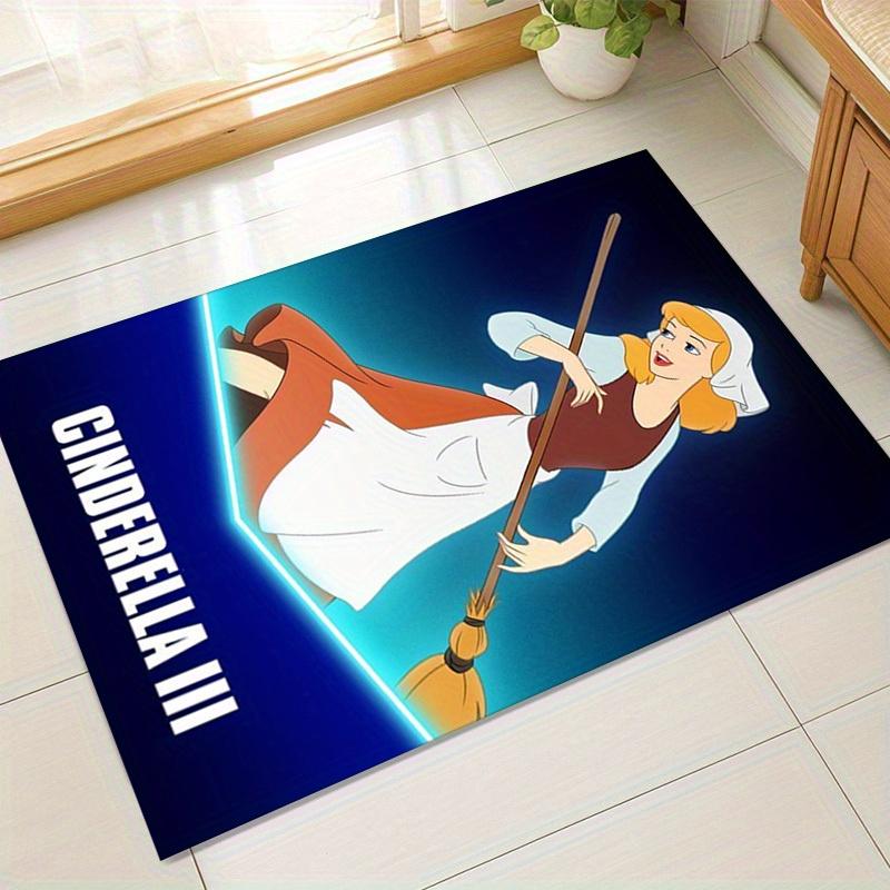 

1pc Cinderella III Home Office Outdoor Carpet Gift for Bedroom Living Room Decor Floor Mat Rug Non-Slip Area Rug Bluez041473 60cm by 90cm