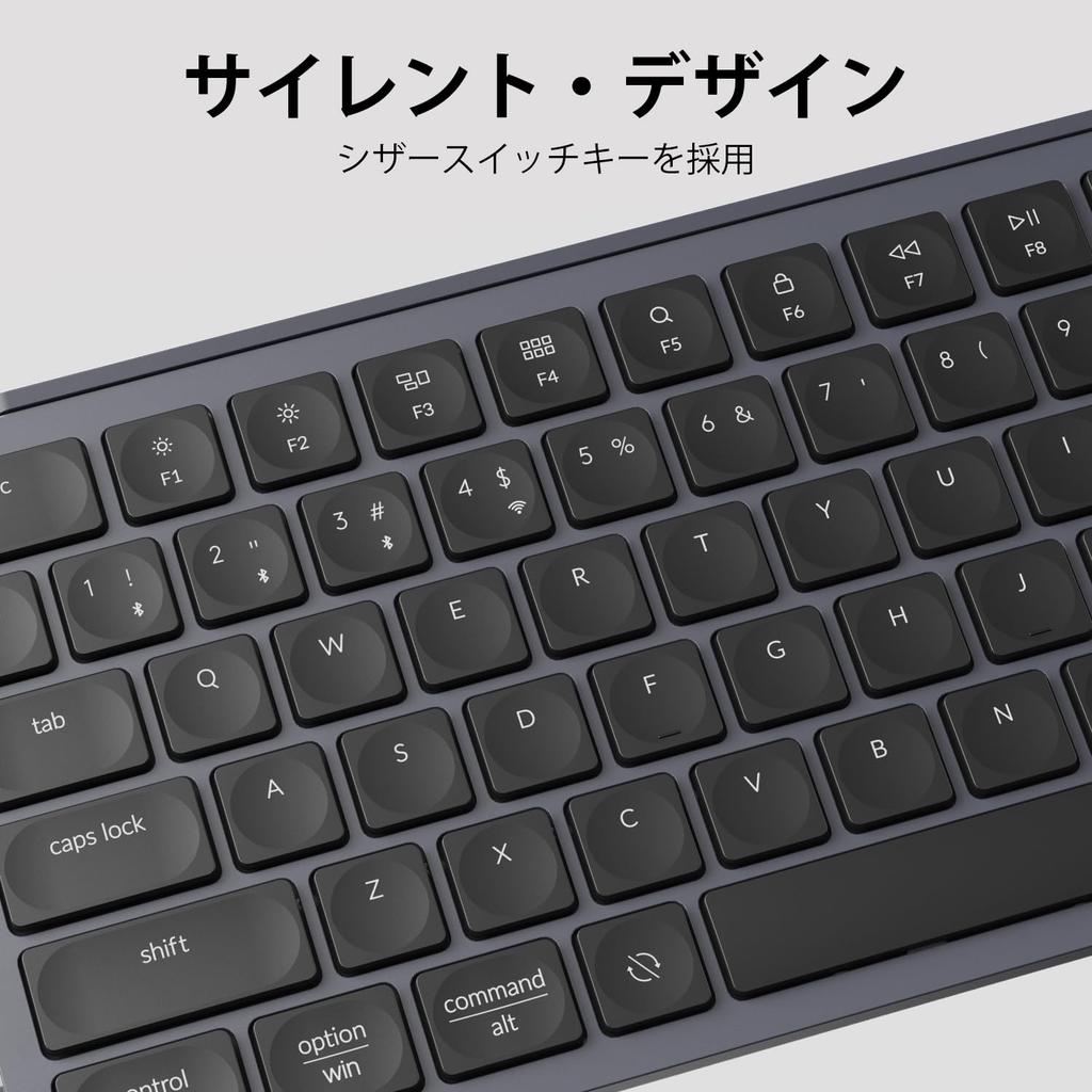 Keychron B6 Pro Ultra-Slim Wireless Keyboard, Full-Size, with Numeric Keypad, ZMK Customization, Scissor Switches, 2.4 GHzBluetooth 5.2Wired
