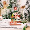 Wooden Christmas Ornaments Christmas Tree Ornaments Wooden Ornaments Creative Alphabet Tree Table Top Ornaments