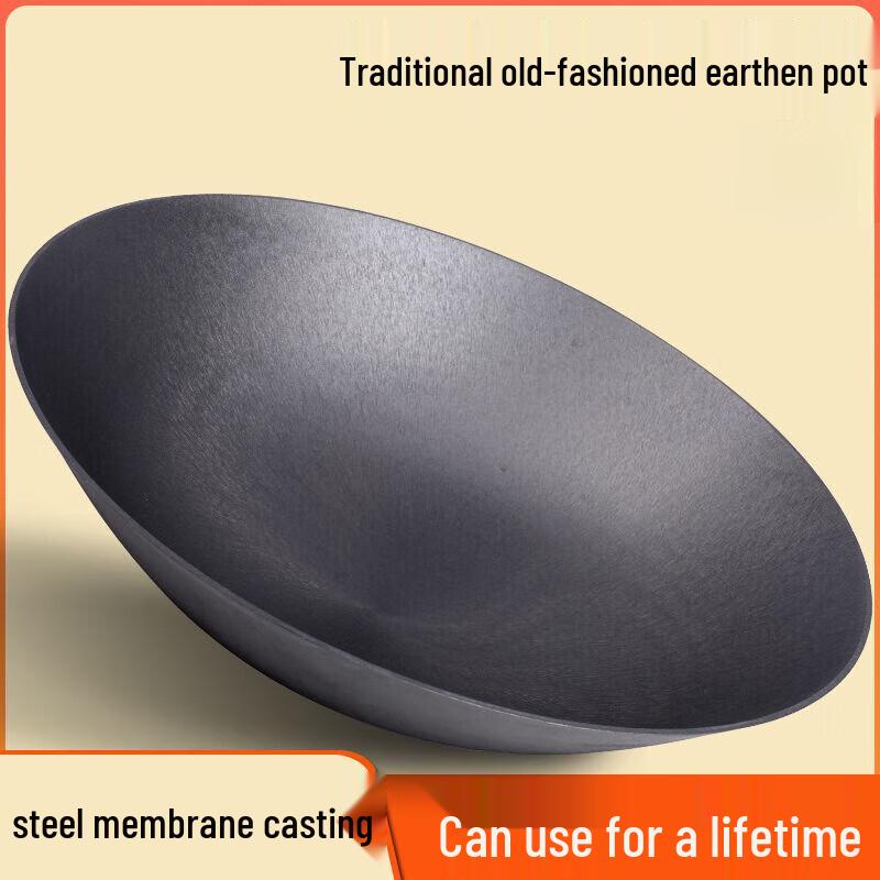 Xindery 58cm Cast Iron Wok for Wood-Fired Stoves