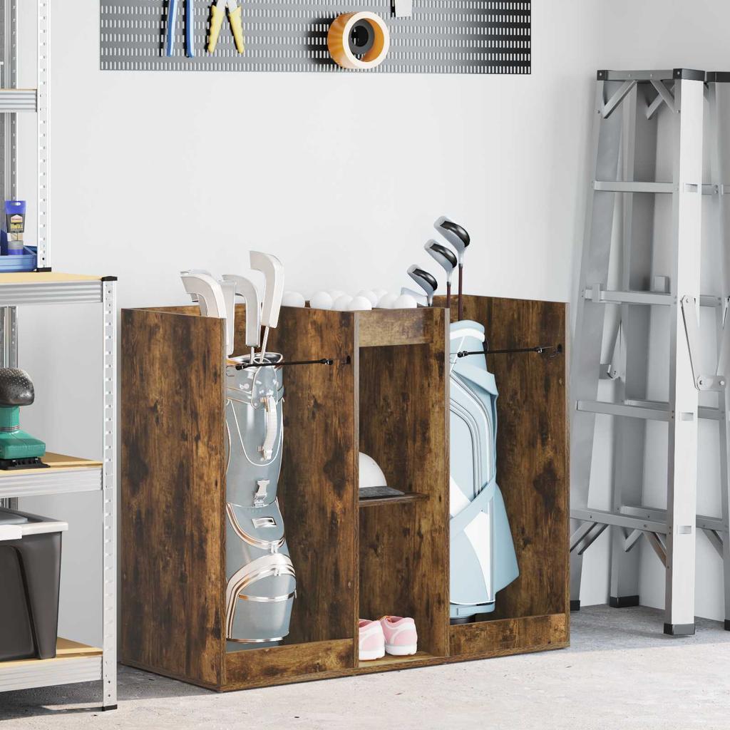 Golfschrank Massiv Räuchereiche 102 x 45 x 85,5 cm