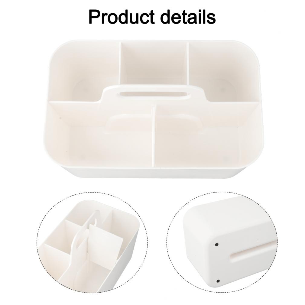 Aesthetic Plastic Storage Solution with Removable Dividers for Convenience