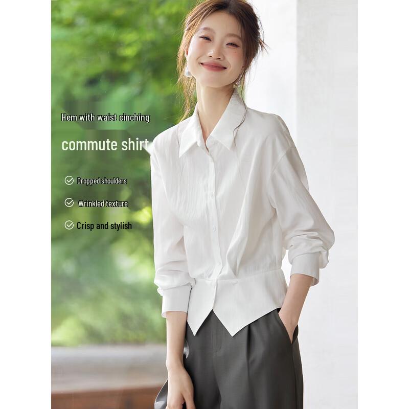 

Women s Autumn Lapel Blouse L