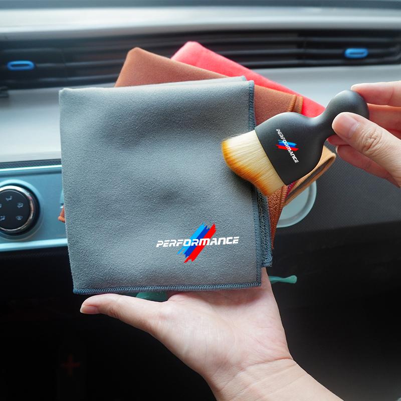 Microfiber Car Wash Towel Drying Cloth Cleaning Brush For BMW Performance X7 X5 X3 E46 E60 E90 E90 F10 F30 E93 G20 G21 Accessory NTP2