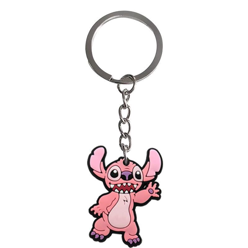 Stitch PVC Soft Rubber Cartoon Keychain Pendant for Backpack